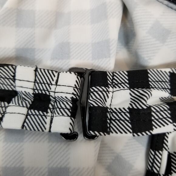 Motherhood Maternity Women's 2 Piece Tankini Set Black White Check Size Small - Picture 6 of 9